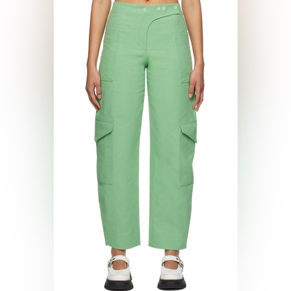 Ganni Pants - Ganni Cotton Suiting Pants